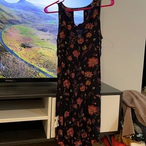 Black floral dress